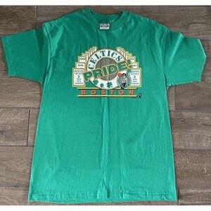 VTG 1986 Boston Celtics Shirt Single Stitch USA Hanes Beefy-T Size XL